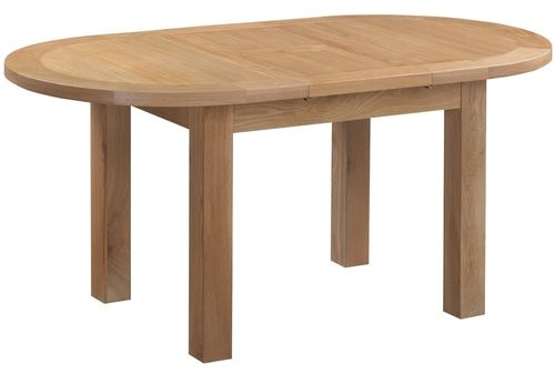 Appleby Oak 4-6 Seater Oval Extending Dining Table - 130cm-170cm