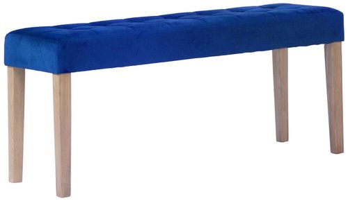 Ashbury Blue Fabric Large Dining Bench