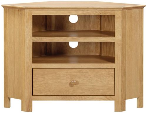 Arlington Oak 90cm Corner TV Unit