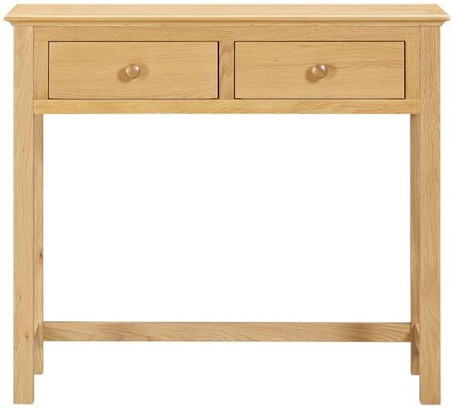 Arlington Oak 2 Drawer Dressing Table