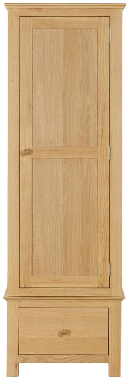 Arlington Oak 1 Door Single Wardrobe