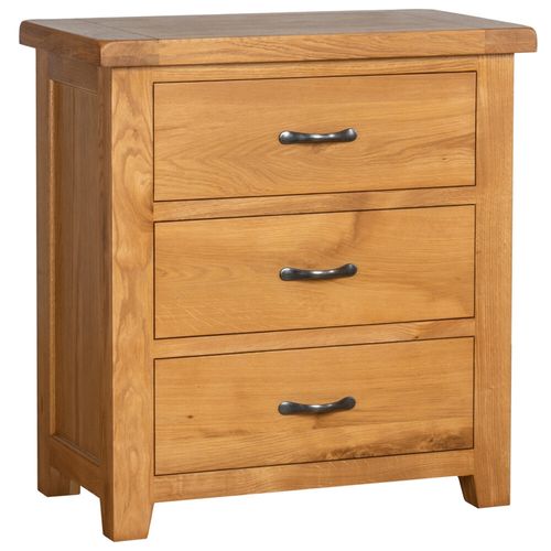 Somer Oak 3 Drawer Small Chest