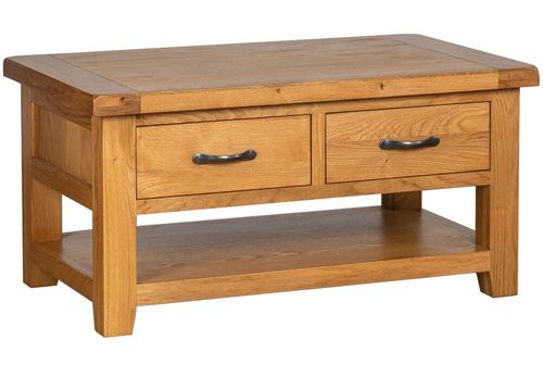 Somer Oak 2 Drawer Coffee Table