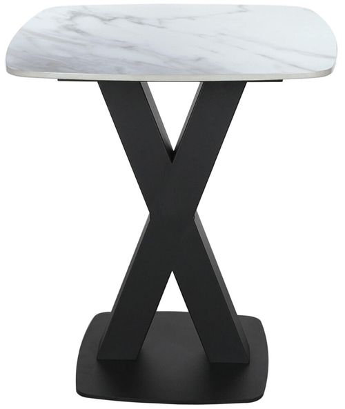 Vernal White Sintered Stone Lamp Table