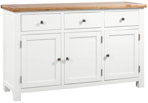 Lundy White Painted Medium 3 Door Sideboard