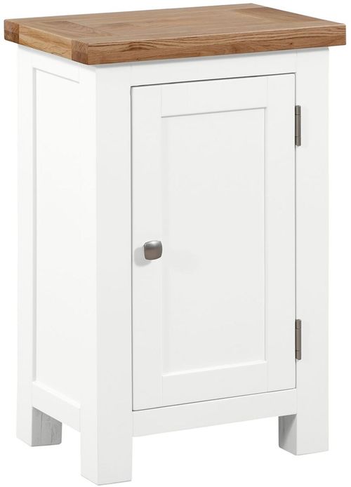 Lundy White Painted 1 Door Small Hall Cabinet