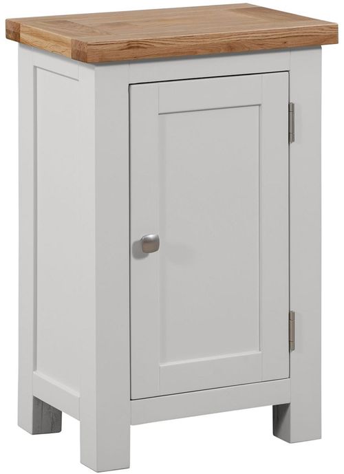 Lundy Grey Painted 1 Door Small Hall Cabinet