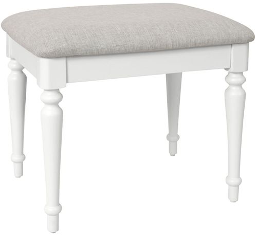 Cromwell White Painted Padded Dressing Stool