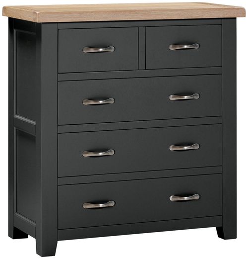 Wilmont Black Painted 2+3 Drawer Chest