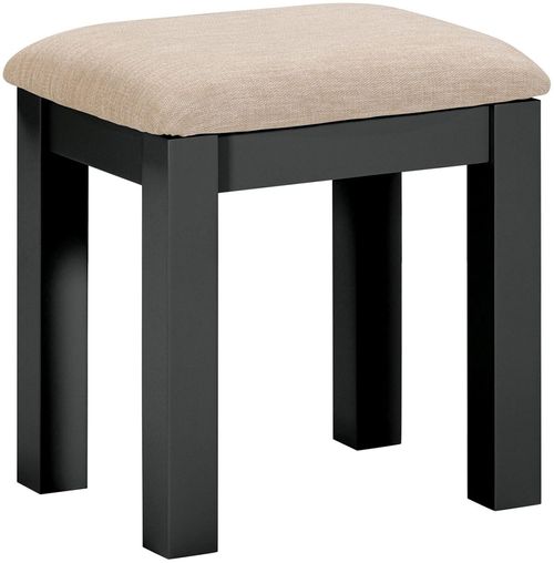 Wilmont Black Painted Padded Dressing Stool