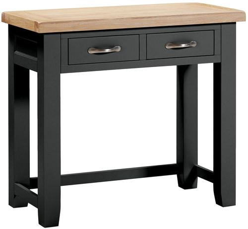 Wilmont Black Painted 2 Drawer Dressing Table