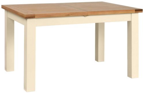 Lundy Ivory Painted 4-8 Seater Extending Dining Table - 132cm-198cm
