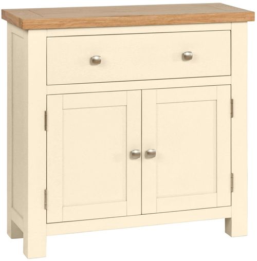 Lundy Ivory Painted 80cm Compact 2 Door Sideboard