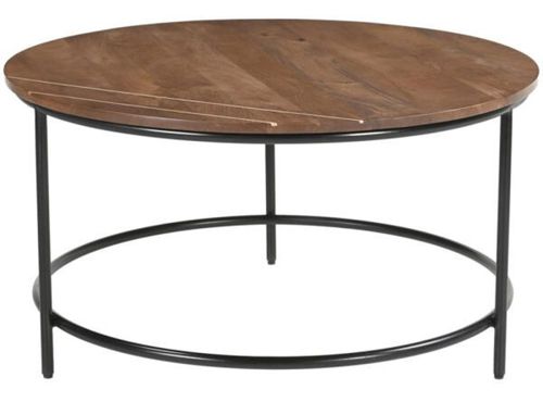 Buxton Brown Mango Wood Round Coffee Table
