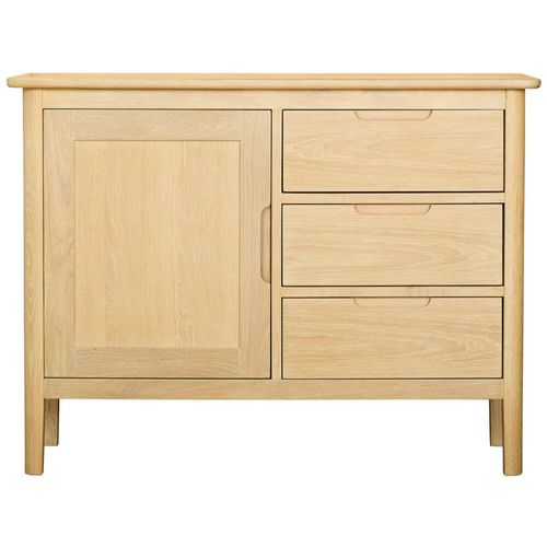Twyford Oak 130cm Medium 1 Door Sideboard