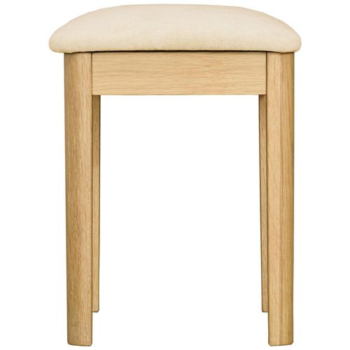 Twyford Oak Padded Dressing Stool