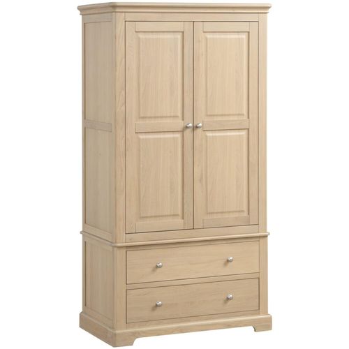 Romford Oak 2 Door 2 Drawer Double Wardrobe