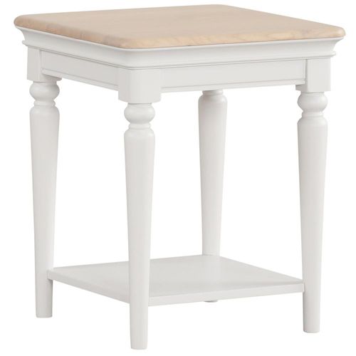 Cromwell Grey Painted Square Lamp Table