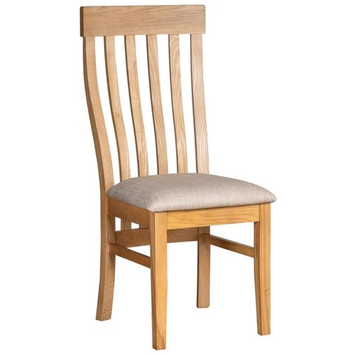 2 x Nimbus Oak Slatted Back Dining Chair
