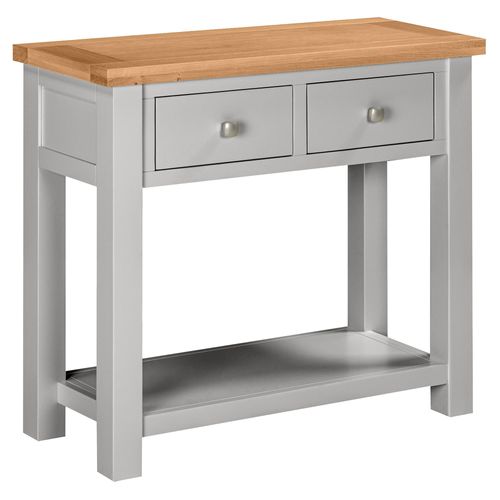 Lundy Grey Painted 2 Drawer Console Table