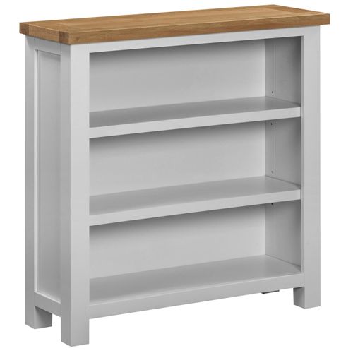 Lundy Grey Painted Low Bookcase