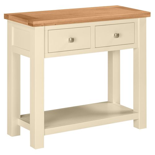 Lundy Ivory Painted 2 Drawer Console Table