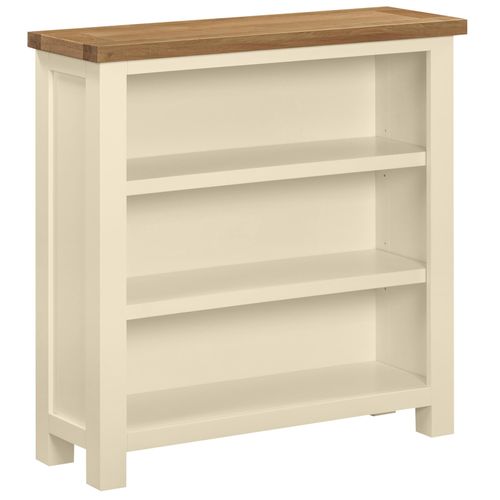 Lundy Ivory Painted Low Bookcase
