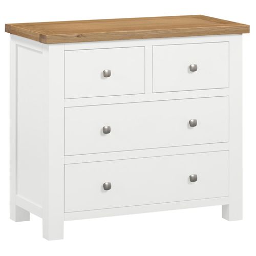 Lundy White Painted 2+2 Drawer Chest