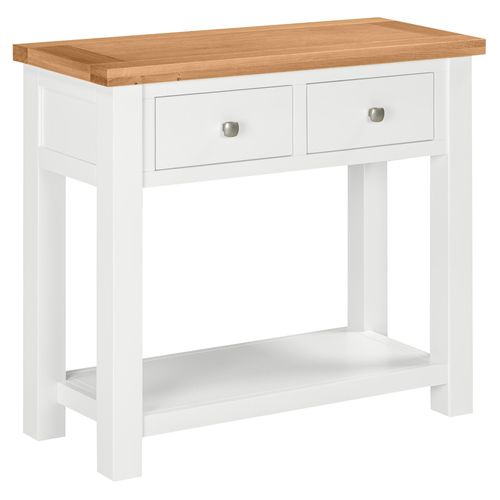 Lundy White Painted 2 Drawer Console Table