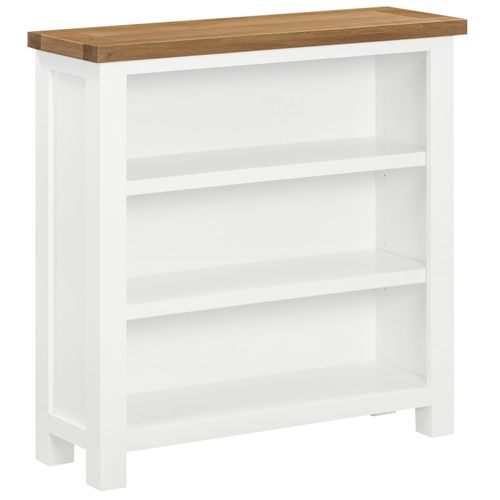 Lundy White Painted Low Bookcase