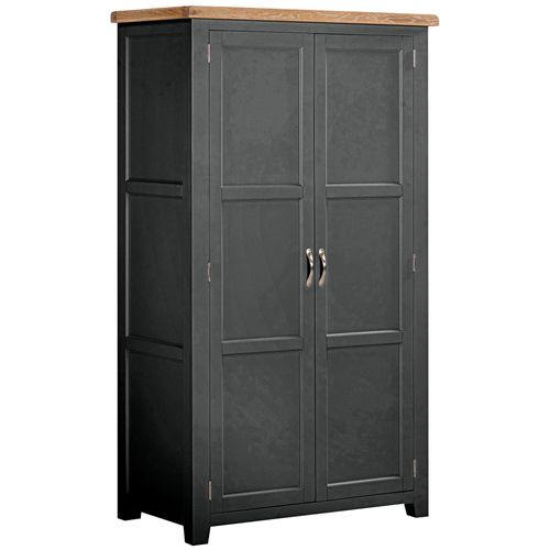 Wilmont Black Painted 2 Door Hanging Wardrobe