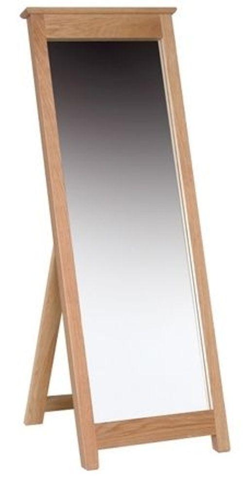 Nimbus Oak Cheval Bedroom Mirror