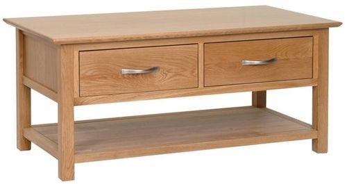 Nimbus Oak 2 Drawer Coffee Table
