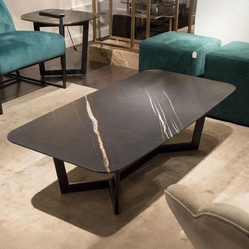Oscar Marble Coffee Table with Metal Base - Variation Available