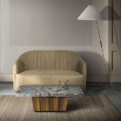 Empire Marble Occasional Table with Wooden Base Variation Available