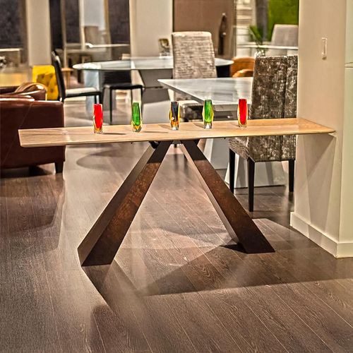 Butterfly Marble Occasional Table with Wooden Base - Variation Available