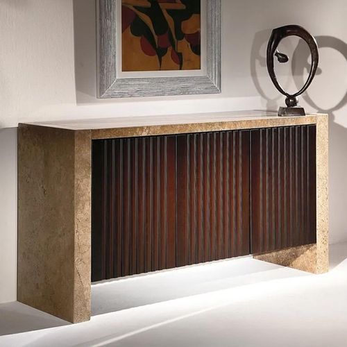 Espresso Marble and Wood Medium Sideboard - Variation Available