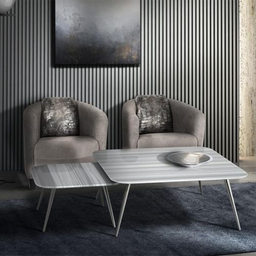 Livia Marble Square Coffee Table - Variation Available