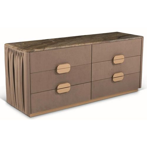 Marylin Marble 6 Drawer Wide Chest - Variation Available