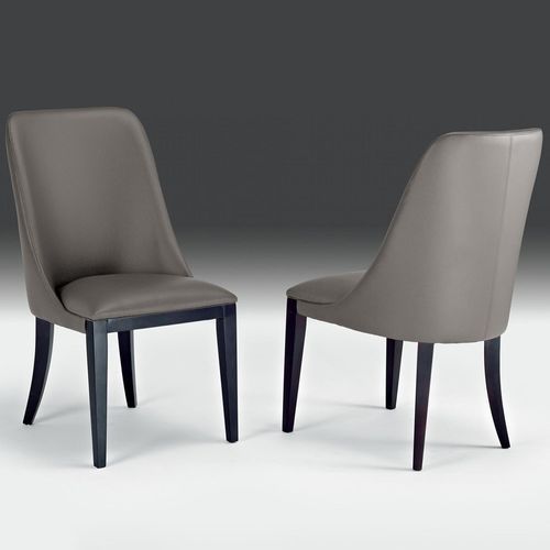 Flavia Nabuk Leather Dining Chair - Variation Available