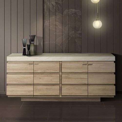 Goya Marble Top 4 Door Extra Large Sideboard - 190cm - Variation Available
