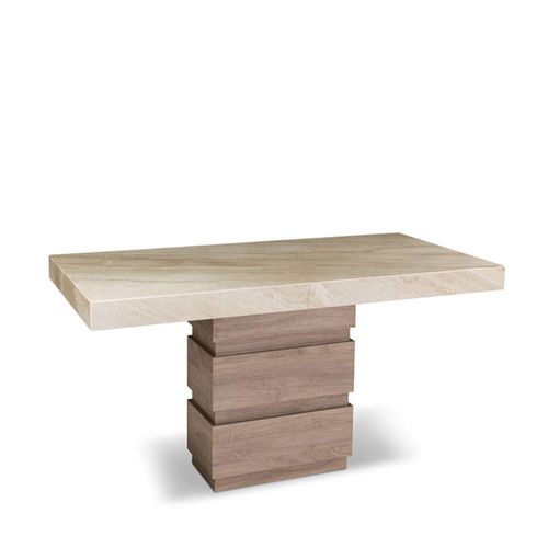 Goya Marble Top Console Table with Pedestal Base - 160cm - Variation Available