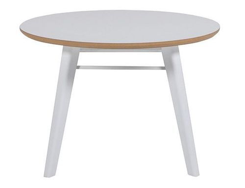 Vida Living Lotti White Round Lamp Table