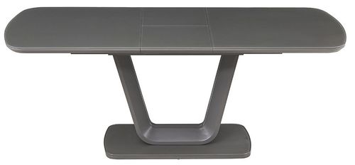 Vida Living Lazzaro 160cm-200cm Grey Glass Top Extending Dining Table