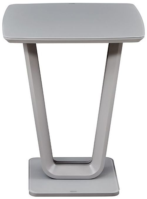 Vida Living Lazzaro Light Grey Matt Bar Table