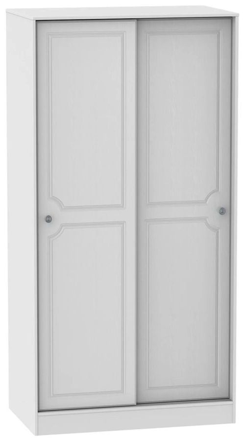 Clearance - Pembroke White 2 Door Sliding Wardrobe - FSS15792