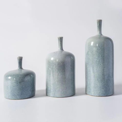 Clearance  - Vormark Blue Ceramic Ornament (Set of 3) - FSS15970