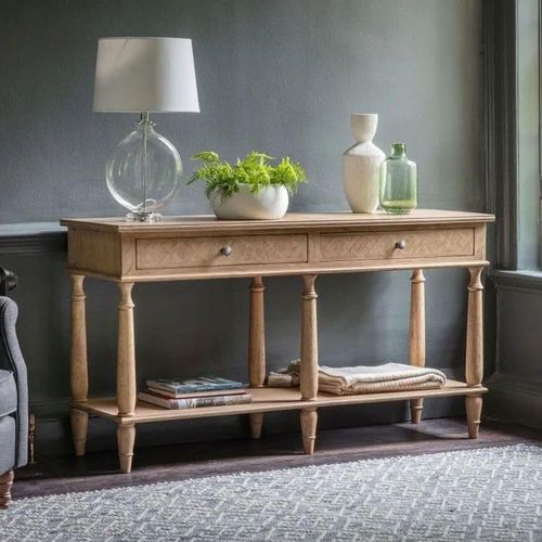 Clearance - Mustique Mindi Wood 2 Drawer Console Table - A227