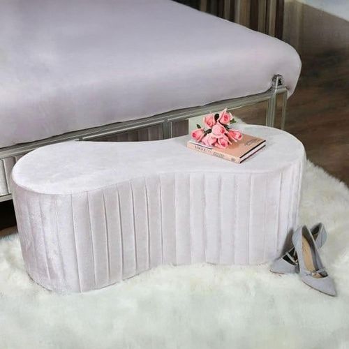 Clearance - Rosa Tufted Bench Soft Pink - A116