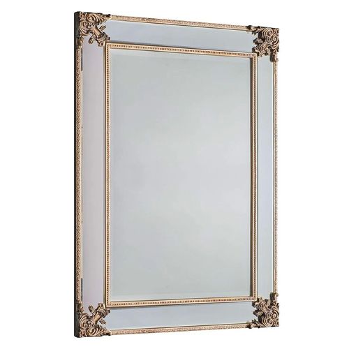 Clearance - Wilson Rustic Gold Rectangular Mirror - A243
